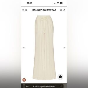 Tahiti Pants - Monday Swimwear, M ivory